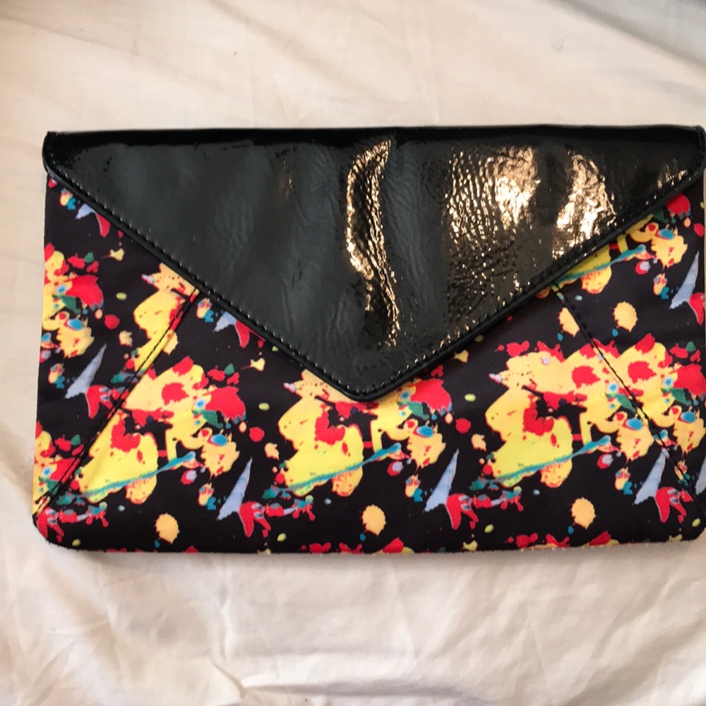 Multi colored clutch